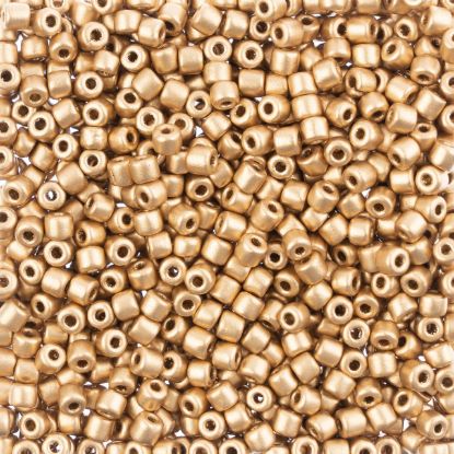 Picture of Czech Glass Rola Beads, Metallic Gold, 4.5mm
