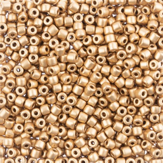 Picture of Czech Glass Rola Beads, Metallic Gold, 4.5mm