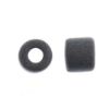 Picture of Czech Glass Rola Beads, Opaque Matte Black, 6mm