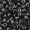 Picture of Czech Glass Rola Beads, Opaque Black, 6mm