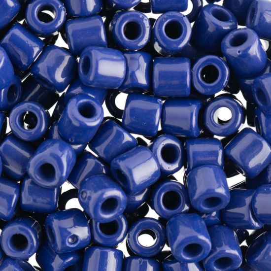 Picture of Czech Glass Rola Beads, Opaque Dark Royal, 6mm