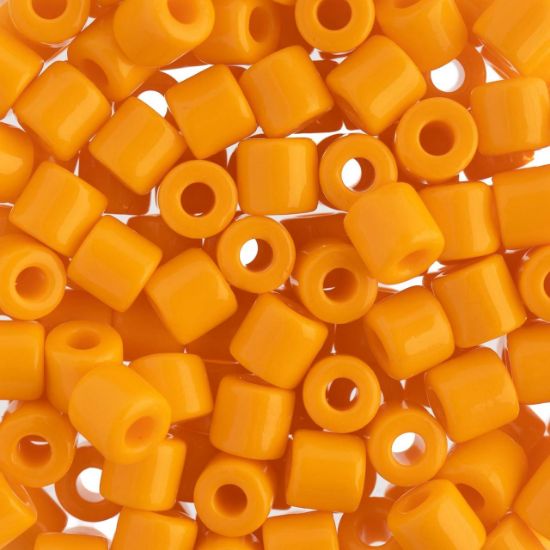 Picture of Czech Glass Rola Beads, Opaque Light Orange, 6mm