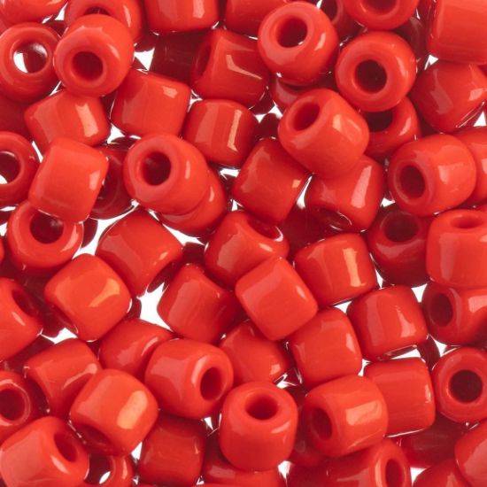 Picture of Czech Glass Rola Beads, Opaque Red, 6mm