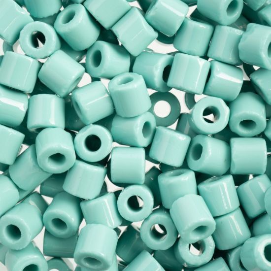 Picture of Czech Glass Rola Beads, Opaque Turquoise, 6mm