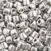 Picture of Czech Glass Rola Beads, Opaque Metallic Silver, 6mm