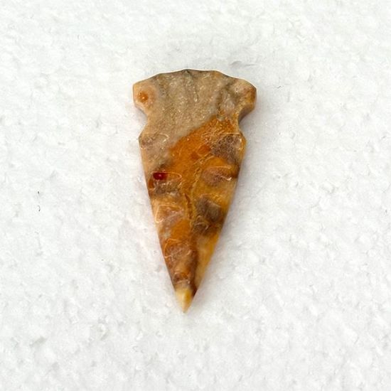 Picture of Fetish Gemstone, Light Apple Coral Arrowhead 1-1/2"