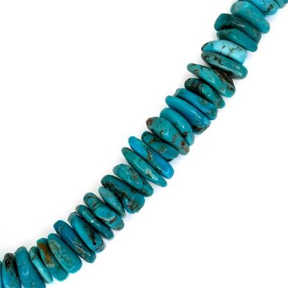 Picture of Royal Beauty Stabilized Turquoise Discs, 11mm, 16" Strand.