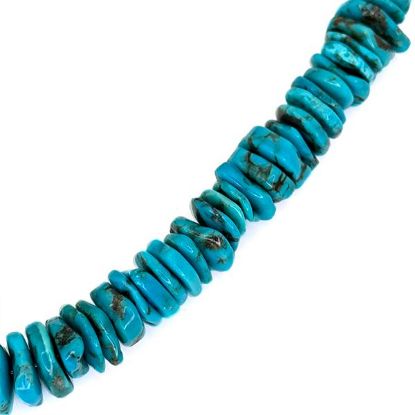 Picture of Royal Beauty Stabilized Turquoise Discs, 14mm, 16" Strand.