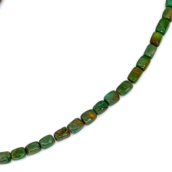 Picture of Royal Beauty Stabilized Green Turquoise Nugget, 7mm, 16" Strand