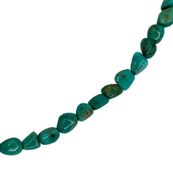 Picture of Royal Beauty Stabilized Green Turquoise Nugget, 8mm, 16" Strand