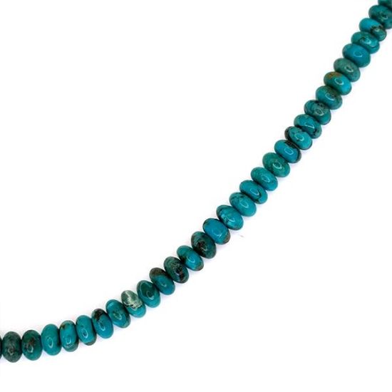 Picture of Royal Beauty Turquoise Rondelle 6mm, 16" Bead Strand
