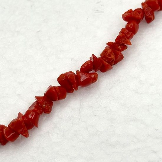 Picture of Natural Coral Small Chip Beads 16" Strand