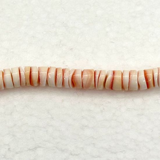 Picture of Red Lip Heishi Beads, 4-5mm.