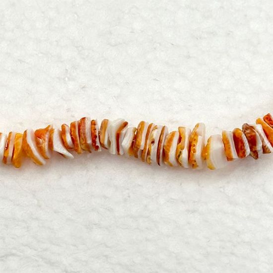 Picture of 4-8mm Small Orange Spiny Oyster Chip Beads