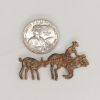 Picture of Red Bronze Calf Roper (B) Rodeo Cast, 28x44mm