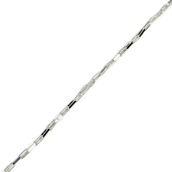 Picture of Sterling Silver Long Box Chain 20" x 1.8mm<br/>Made in Italy