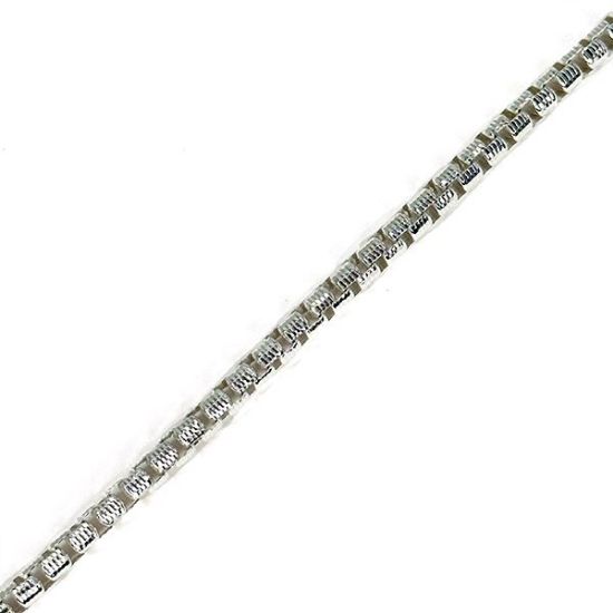 Picture of Sterling Silver Long Box Chain 27" x 3.2mm<br />Made in Italy