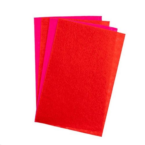 Picture of Good Felt, Red & Pink, 1.5mm, 5" x 8"