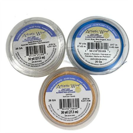 Picture for category silver plated artistic wire 26 ga