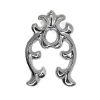 Picture of Sterling Silver Machine Cast Naja with Hook, 36mm