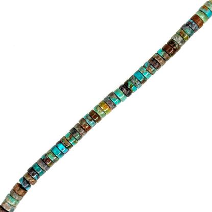 Picture of Royal Beauty Stabilized Blue Turquoise Heishi 5mm, 16" Strand