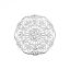 Picture of Beadwork Findings Silver Pendant Mandala 31mm, 3 pieces.