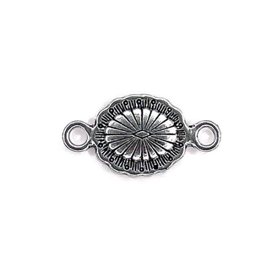 Picture of Link Concho Silver Plated 12x15mm<br/>10 Conchos