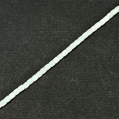 Picture of Mother Of Pearl Barrel Beads 3.5mm 16" Strand