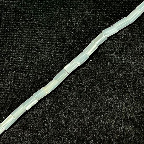 Picture of Mother Of Pearl Round Tube Beads 3x5mm 16" Strand