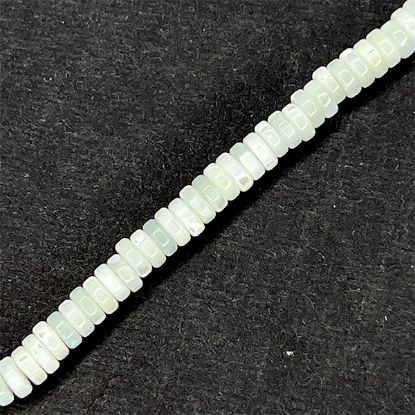 Picture of Mother Of Pearl Heishi Beads 6mm 16" Strand