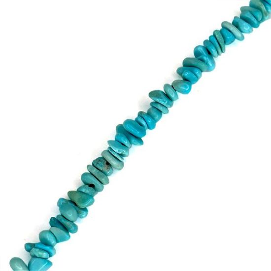 Picture of Stabilized Turquoise Extra-Small Chip Beads, 16" Strand