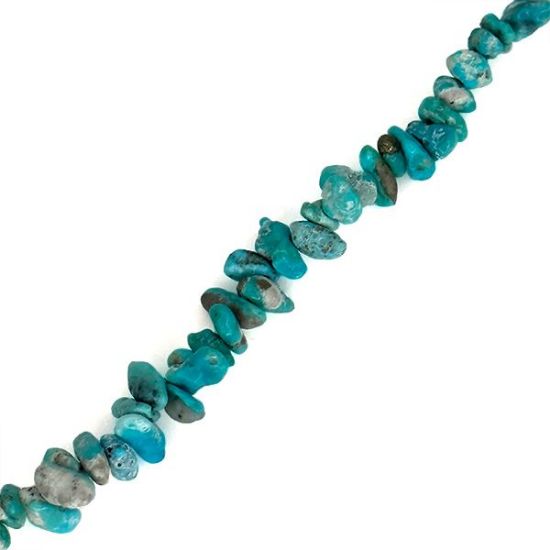 Picture of Stabilized Turquoise Small Chip Beads, 16" Strand