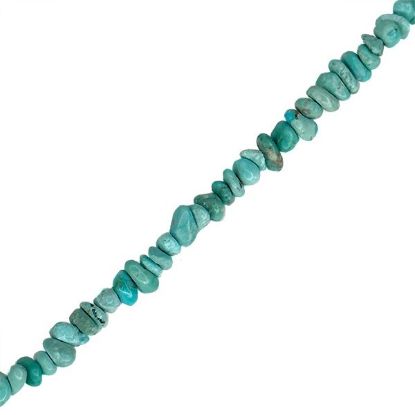 Picture of American Turquoise Extra-Small Chip Beads, 16" Strand