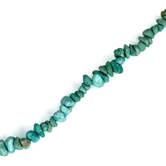 Picture of American Turquoise Small Chip Beads, 16" Strand