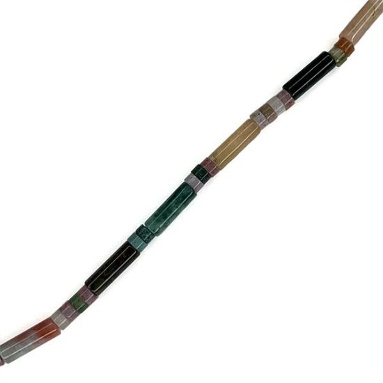 Picture of Fancy Jasper Heishi & Tube Beads 4mm, 16" Strand