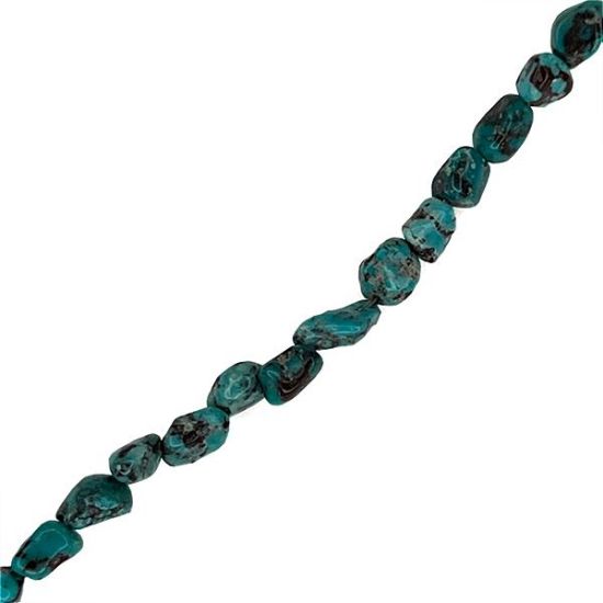 Picture of Royal Beauty Stabilized Turquoise Nugget, 5mm, 16" Strand