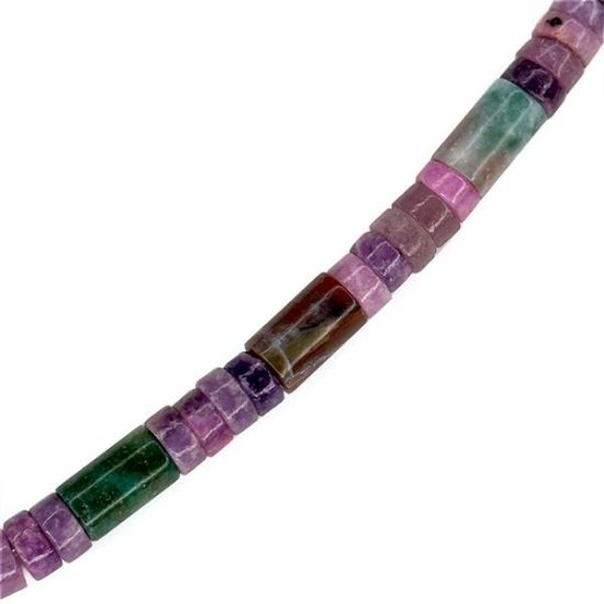 Picture of Lepidolite Heishi & Tube Beads, 6mm, 16" Strand
