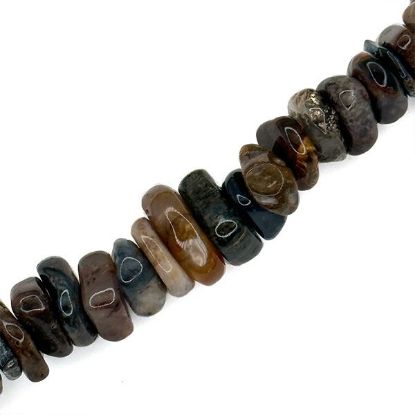 Picture of Pietersite Disc Chip Beads, 16" Strand