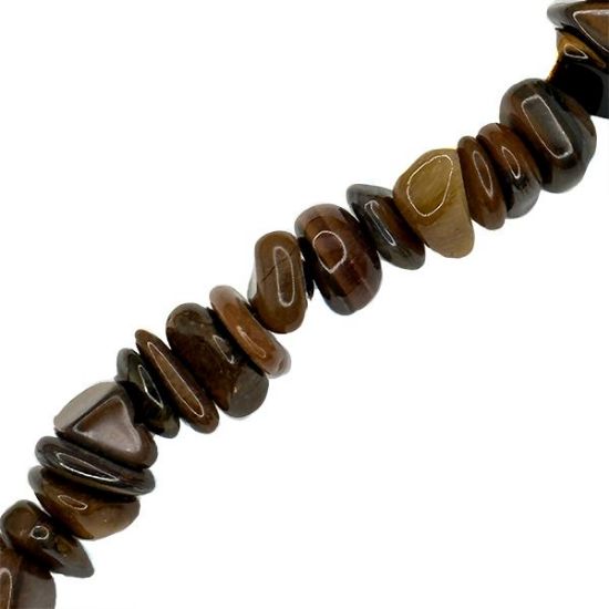 Picture of Tiger's Eye Disc Chip Beads, 16" Strand