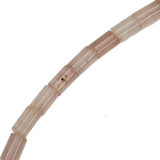 Picture of Rose Quartz Round Tube Beads 5mm 15" Strand