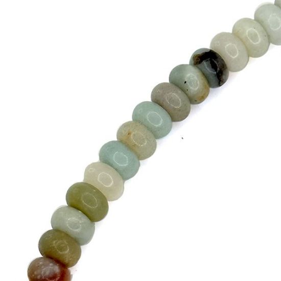 Picture of Chinese Amazon Rondelle Beads 8mm, 15" Strand