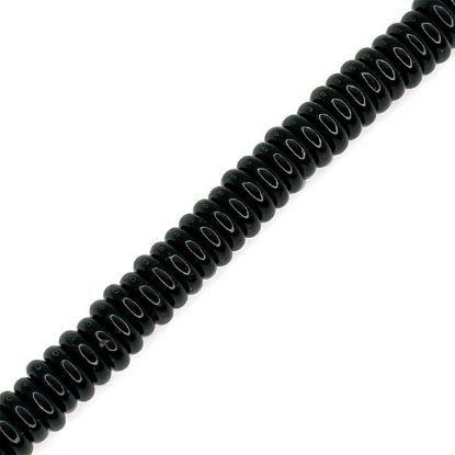 Picture of Black Onyx Spacer Beads 6mm, 8" Strand