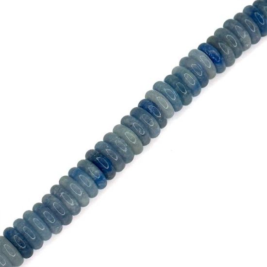 Picture of Blue Aventurine Spacer Beads 6mm, 8" Strand