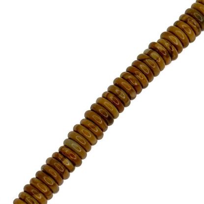 Picture of Chinese Picture Jasper Spacer Beads 6mm, 8" Strand