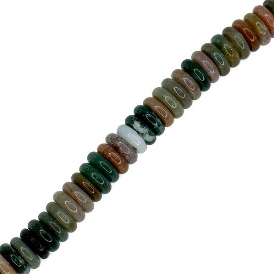 Picture of Fancy Jasper Spacer Beads 6mm, 8" Strand