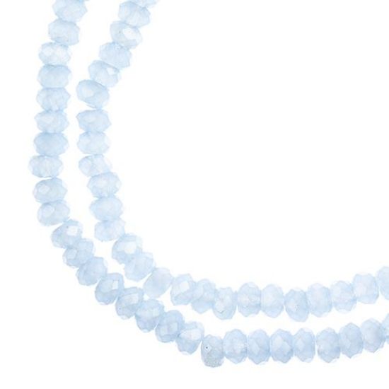 Picture of Crystal Lane 1.5x2.5mm Opaque Light Periwinkle Rondelle, 2 Strand 7" Strands