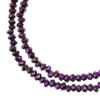 Picture of Crystal Lane 1.5x2.5mm Opaque Purple Iris Rondelle, 2 Strand 7" Strands