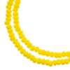 Picture of Crystal Lane 1.5x2.5mm Opaque Yellow Rondelle, 2 Strand 7" Strands