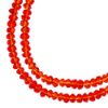 Picture of Crystal Lane 1.5x2.5mm Transparent Red Rondelle, 2 Strand 7" Strands