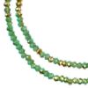 Picture of Crystal Lane 1.5x2.5mm Turquoise Blue with Half Champagne Luster Rondelle, 2 Strand 7" Strands